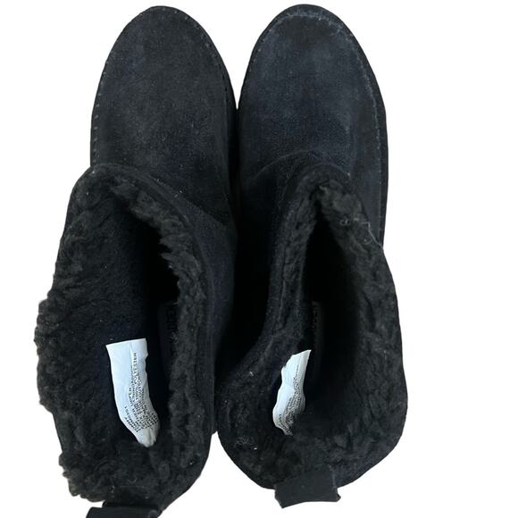 NWOT Women’s Steve Madden Tommy Suede Casual Black Ankle Boots – Sz 8 - Picture 7 of 9